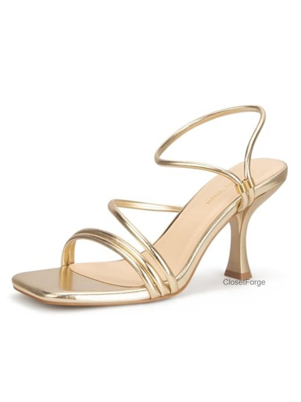 Strappy Kitten Heels Square Open Toe Ankle Strap Sandals Party